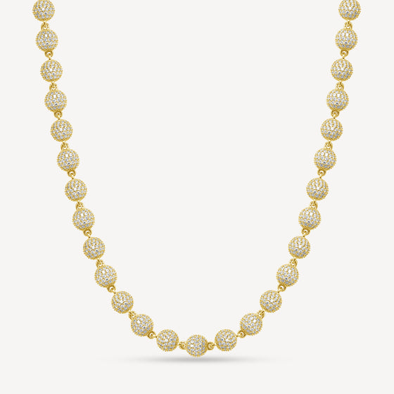 Iced Ball Chain Gold