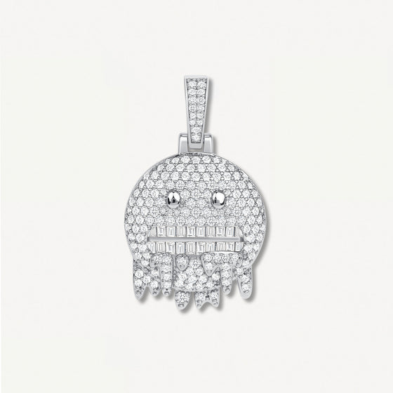 Freezin Emoji Pendant White Gold