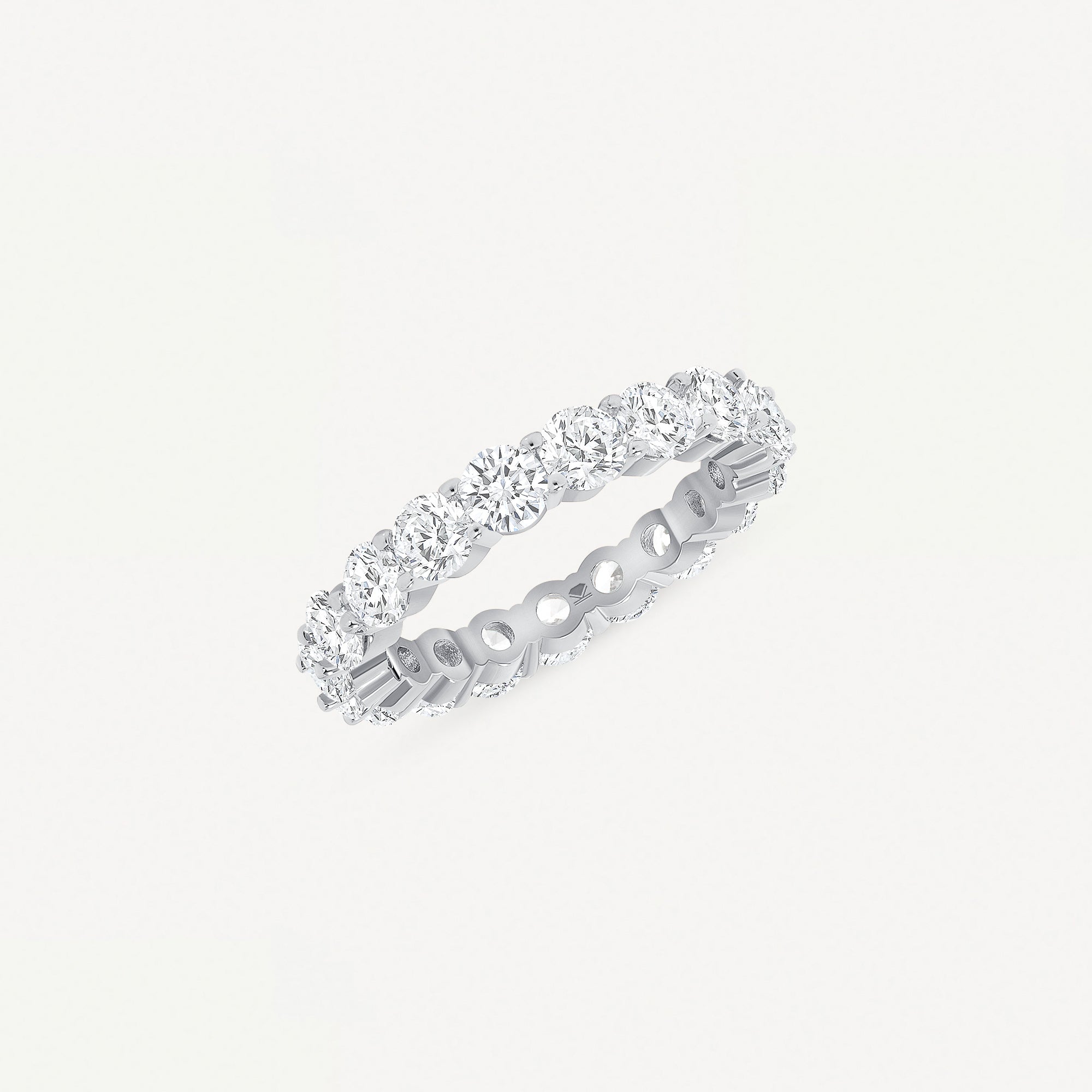 Single Eternity Ring White Gold – ICEKARAT