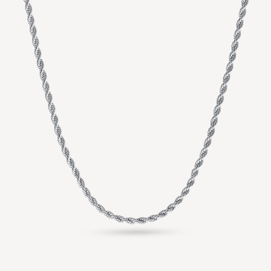 Rope Chain 3mm White Gold
